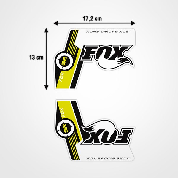 Pegatinas: Horquillas bicicleta Fox Racing Shox