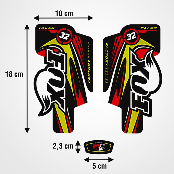 Pegatinas: Horquillas Bicicleta Fox Factory Series 32