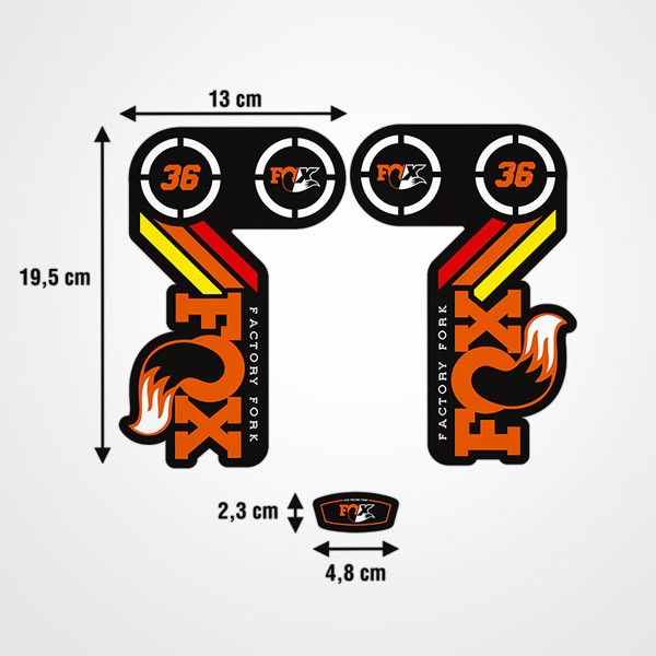 Pegatinas: Horquillas Bicicleta Fox Factory Fork 36