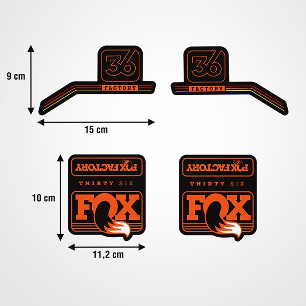 Pegatinas: Kit Horquillas bicicleta Fox Thirty Six