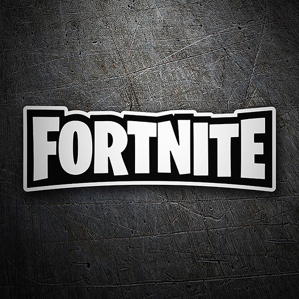 Pegatina Fortnite Logo Negro Teleadhesivo Com