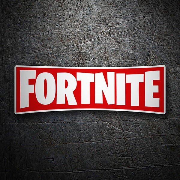 Pegatinas: Fortnite logo rojo