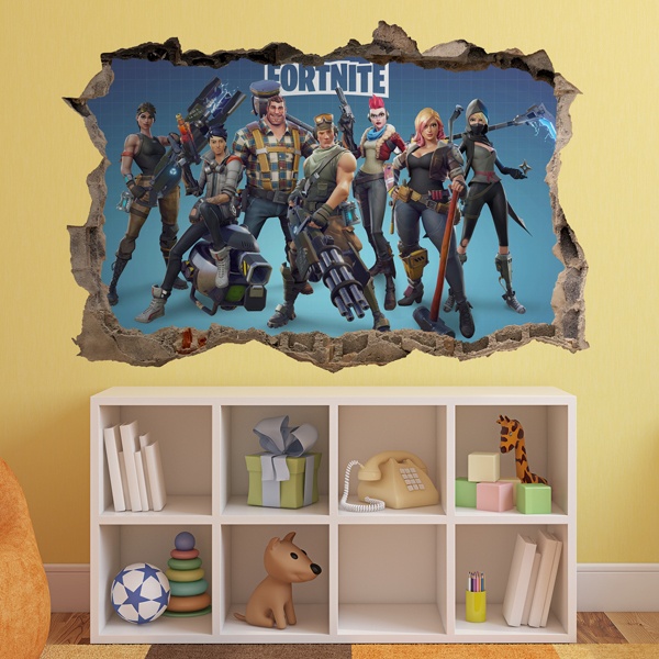 Vinilos Decorativos: Agujero Fortnite Ready