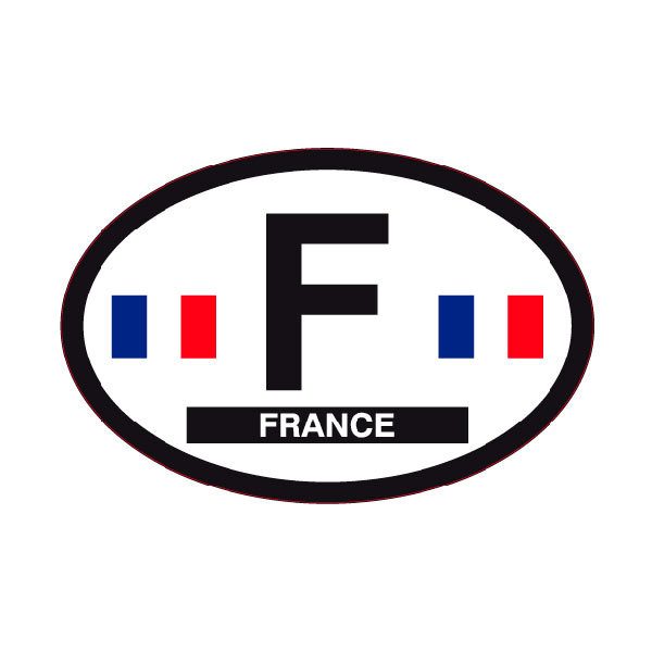 Pegatinas: Bandera Ovalo Francia F