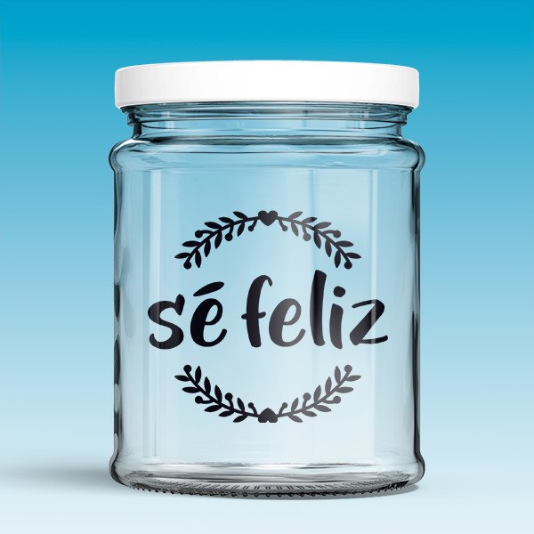 Vinilos Decorativos: Sé feliz