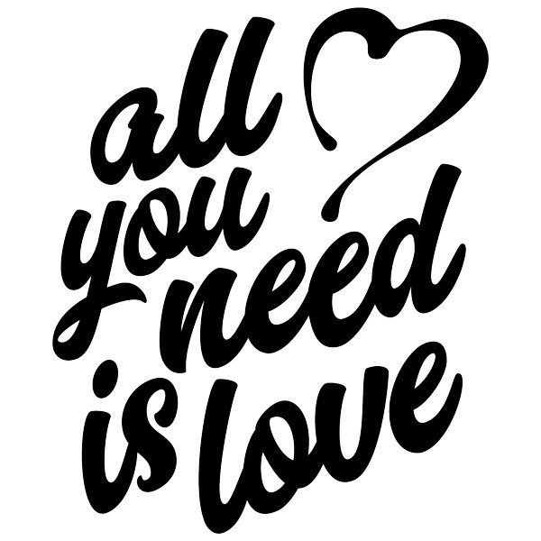 Vinilos Decorativos: All you need is love