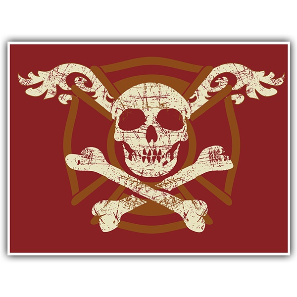 Pegatinas: Bandera pirata