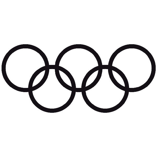 Vinilo decorativo Aros olimpicos TeleAdhesivo