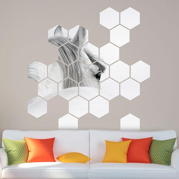 Vinilos Decorativos: Kit Geométrico Caballo blanco