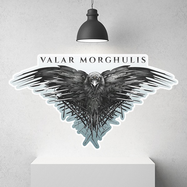 Vinilos Decorativos: Cuervo Valar Morghulis