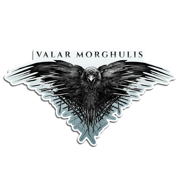 Vinilos Decorativos: Cuervo Valar Morghulis