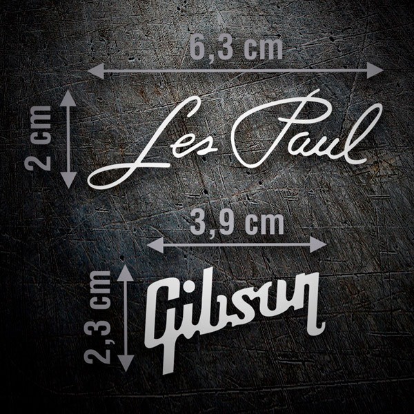 Pegatinas: Les Paul Gibson