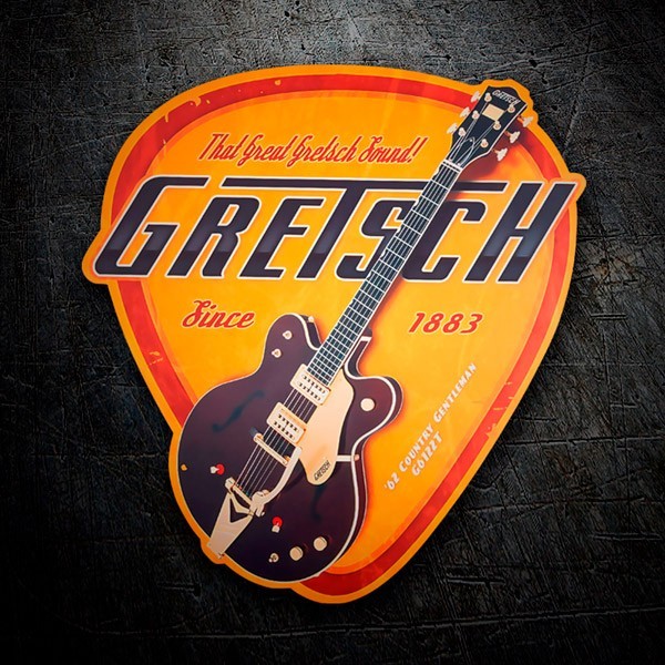 Pegatinas: Púa Gretsch 1883