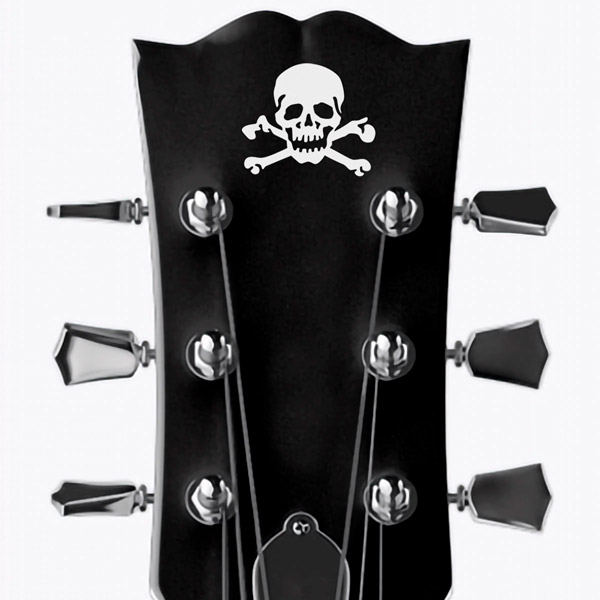 Pegatinas: Calavera con Huesos Cruzados