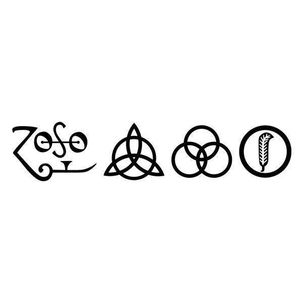 Pegatinas: Símbolos - Led Zeppelin IV