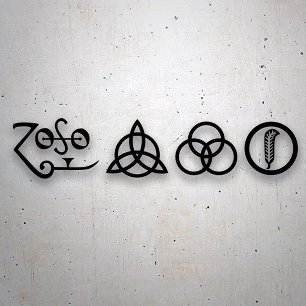 Pegatinas: Símbolos - Led Zeppelin IV