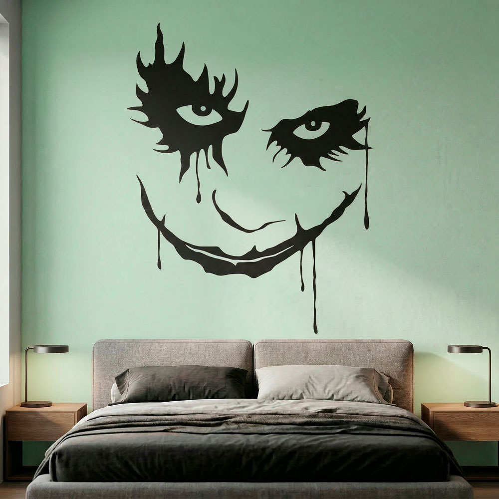Vinilos Decorativos: Rostro del Joker (Batman)