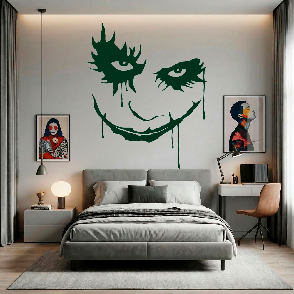 Vinilos Decorativos: Rostro del Joker (Batman)