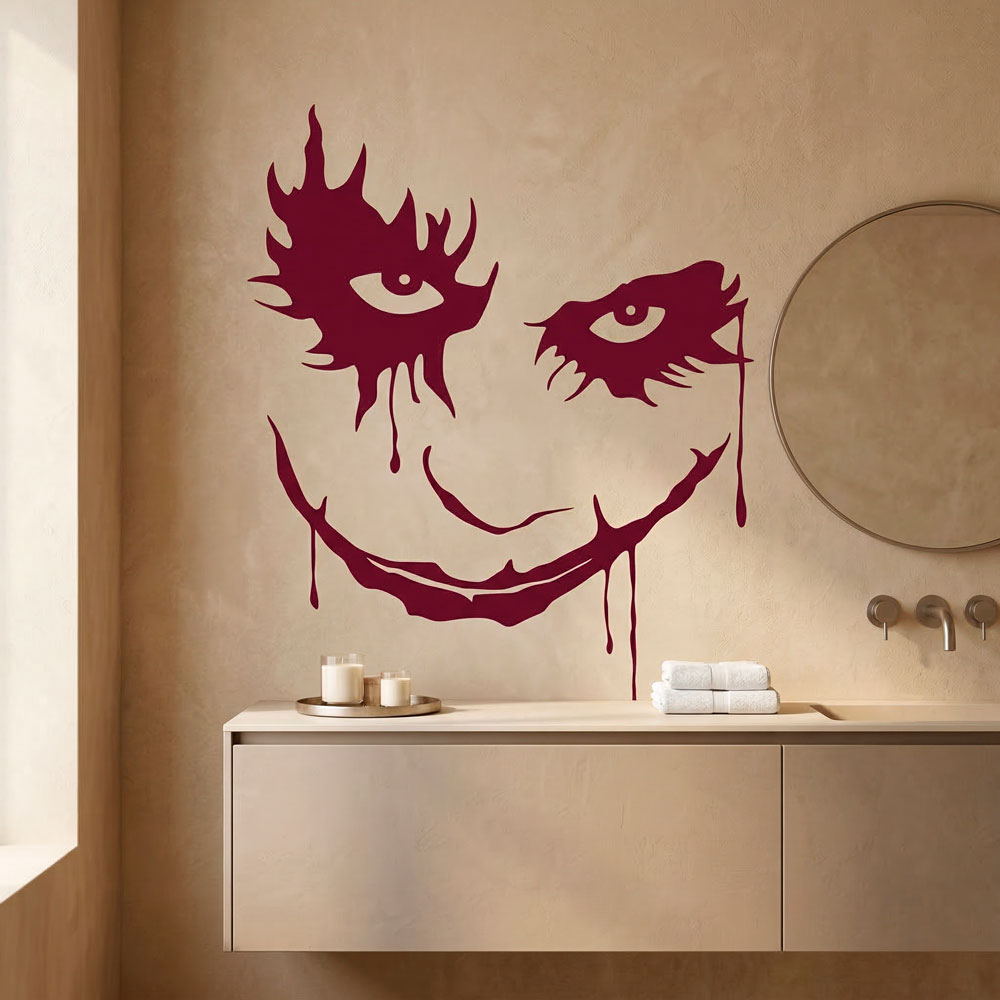 Vinilos Decorativos: Rostro del Joker (Batman)