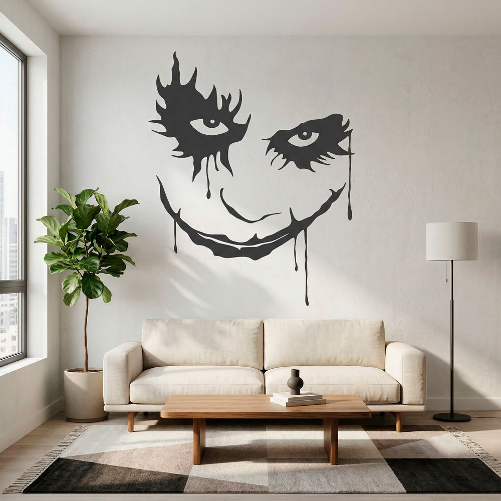 Vinilos Decorativos: Rostro del Joker (Batman)