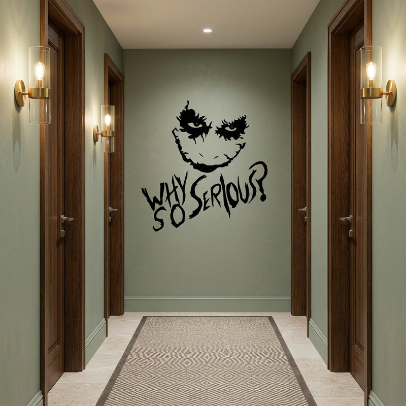 Vinilos Decorativos: Why so serious? (Joker, Batman)