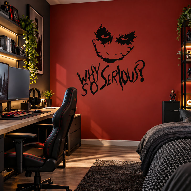 Vinilos Decorativos: Why so serious? (Joker, Batman)