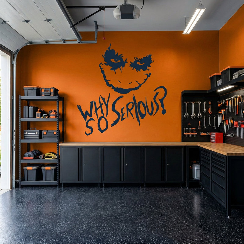 Vinilos Decorativos: Why so serious? (Joker, Batman)