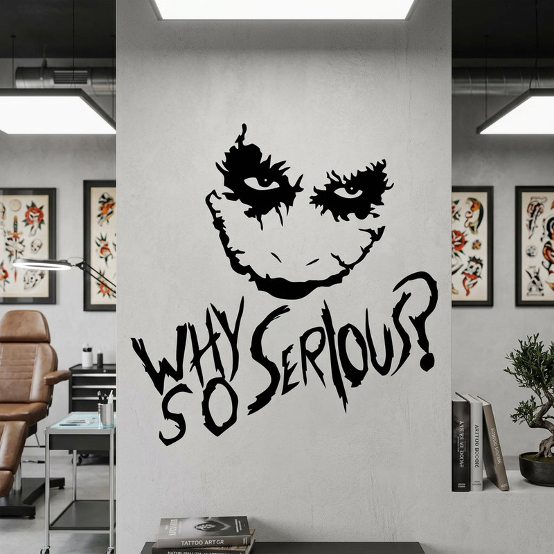 Vinilos Decorativos: Why so serious? (Joker, Batman)