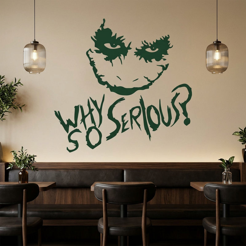 Vinilos Decorativos: Why so serious? (Joker, Batman)