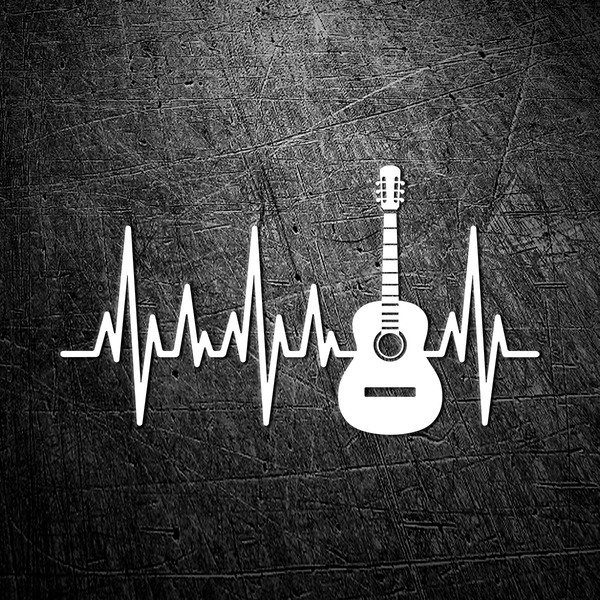 Pegatinas: Cardio Electro Guitarra