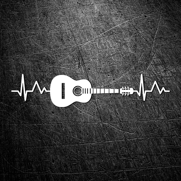 Pegatinas: Cardio electro Guitarra Acústica  0