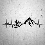 Pegatinas: Ciclismo montañero cardio 2