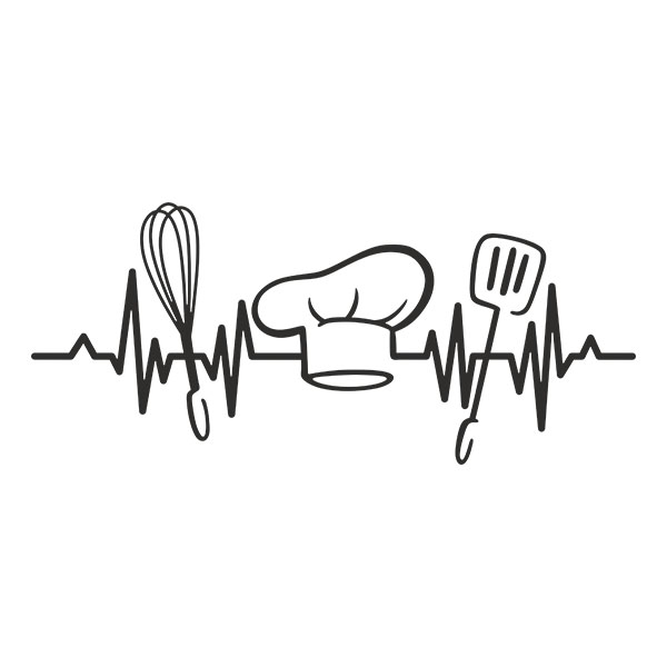 Pegatinas: Cardiograma Chef
