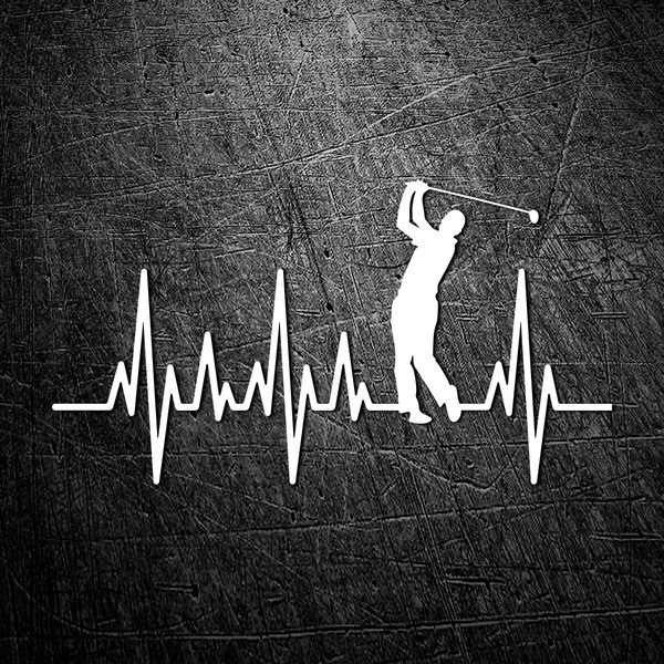 Pegatinas: Cardiograma Golf 0