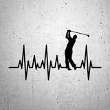 Pegatinas: Cardiograma Golf 2