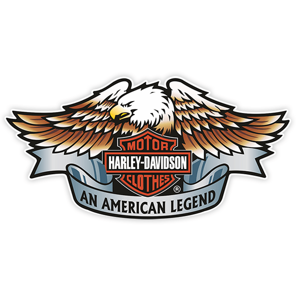 Pegatinas: Harley Davidson an American Legend