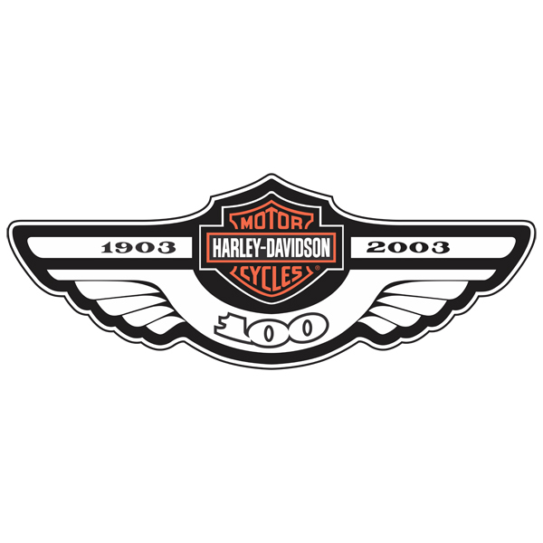 Pegatinas: Harley Davidson 1903-2003