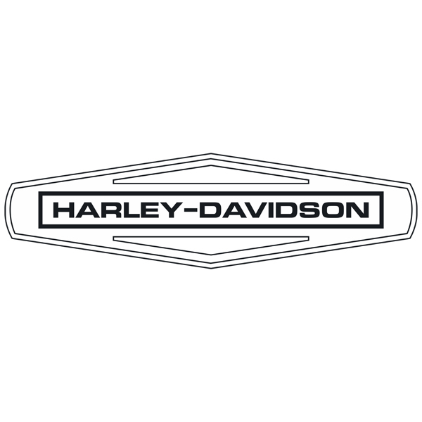Pegatinas:  Harley Davidson minimalista