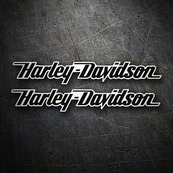 Pegatinas: Kit Harley Davidson derrape negro