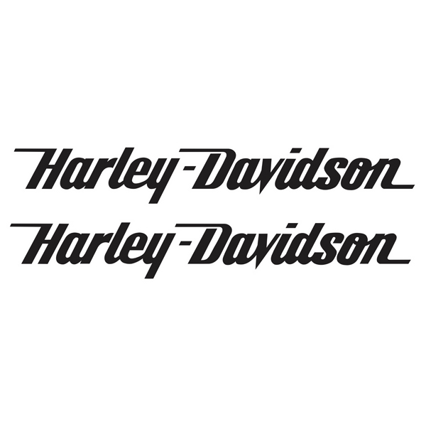 Pegatinas: Kit Harley Davidson derrape negro