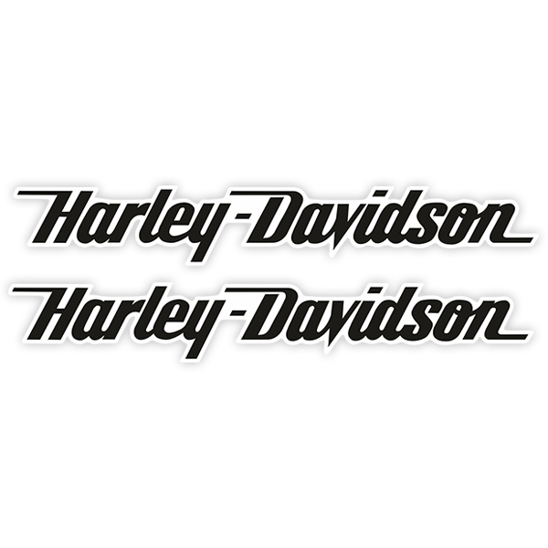 Pegatinas: Kit Harley Davidson derrape negro 0