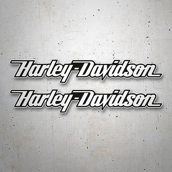 Pegatinas: Kit Harley Davidson derrape blanco