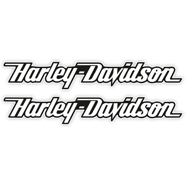 Pegatinas: Kit Harley Davidson derrape blanco