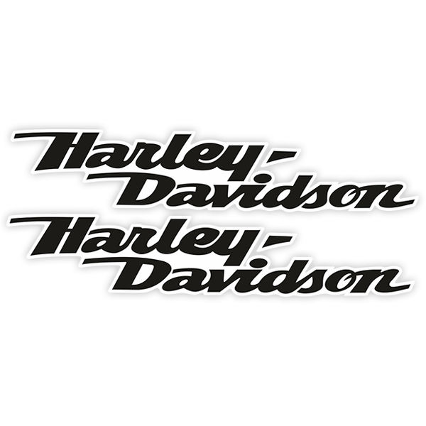 Pegatinas: Kit Harley Davidson aerodinámica negra 0