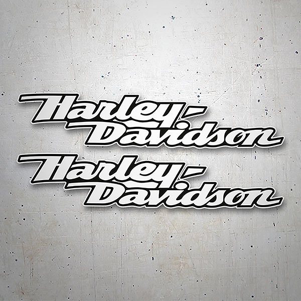 Pegatinas: Kit Harley Davidson aerodinámica blanco