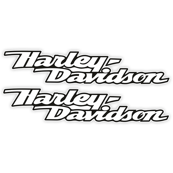 Pegatinas: Kit Harley Davidson aerodinámica blanco 0