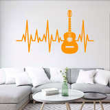 Vinilos Decorativos: Electrocardiograma guitarra 2