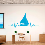 Vinilos Decorativos: Electrocardiograma Velero 2