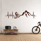 Vinilos Decorativos: Electrocardiograma Bicicleta Montaña 2