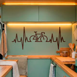Vinilos Decorativos: Electrocardiograma Bicicleta Carretera 14